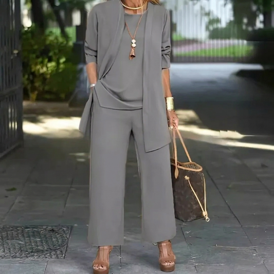 Women's Elegant 3-Piece Cardigan Set