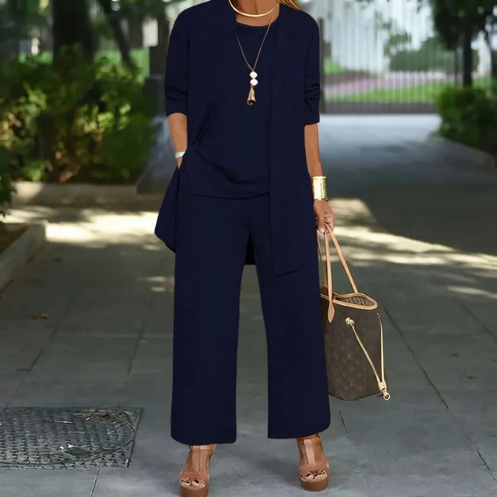 Women's Elegant 3-Piece Cardigan Set