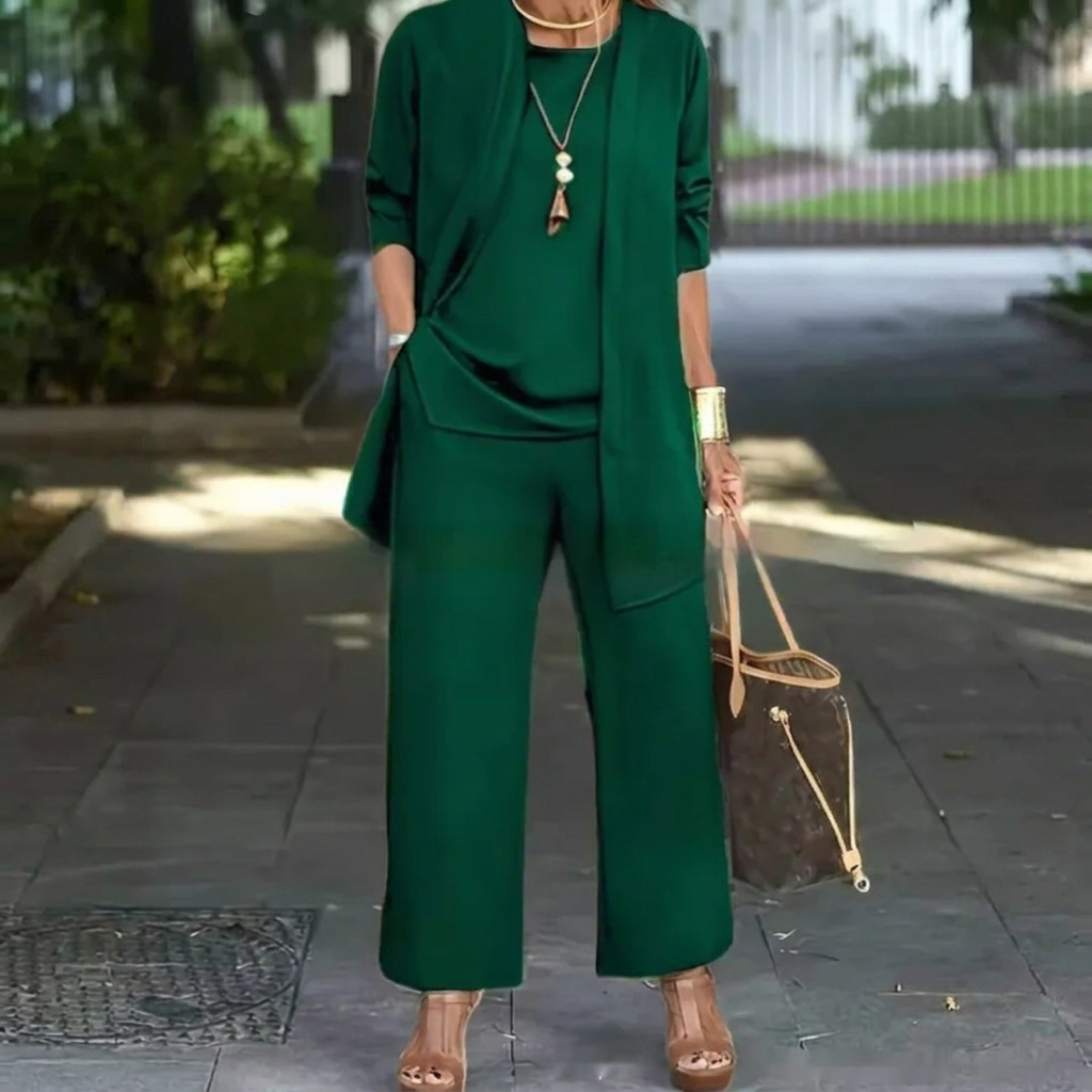 Women's Elegant 3-Piece Cardigan Set