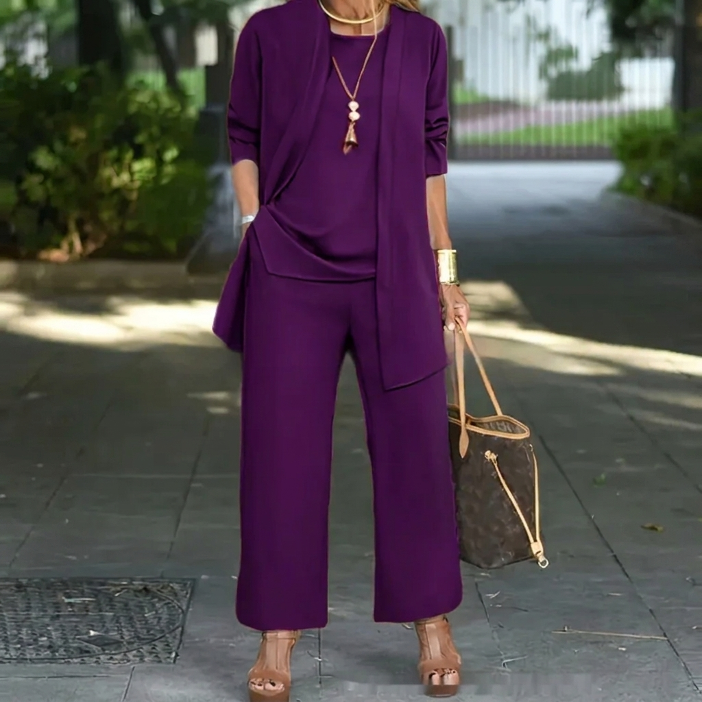 Women's Elegant 3-Piece Cardigan Set