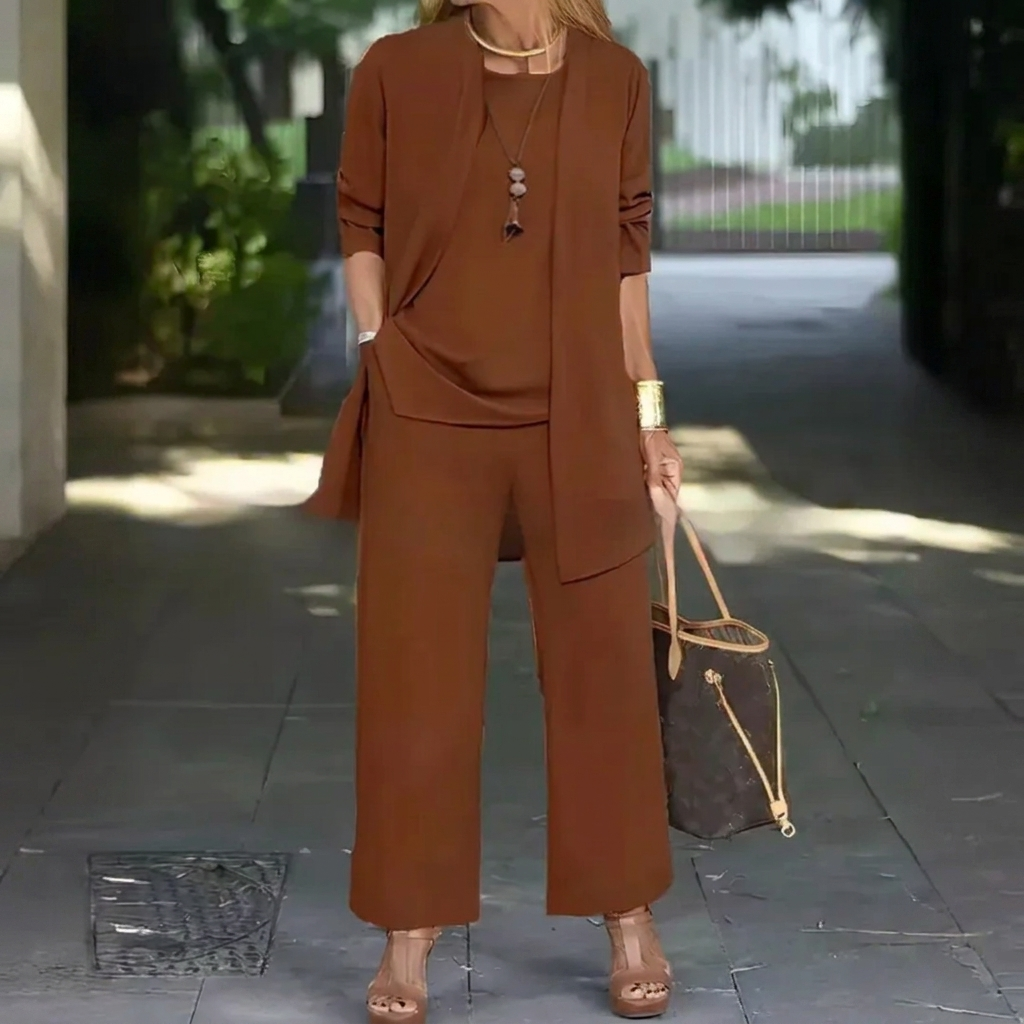 Women's Elegant 3-Piece Cardigan Set