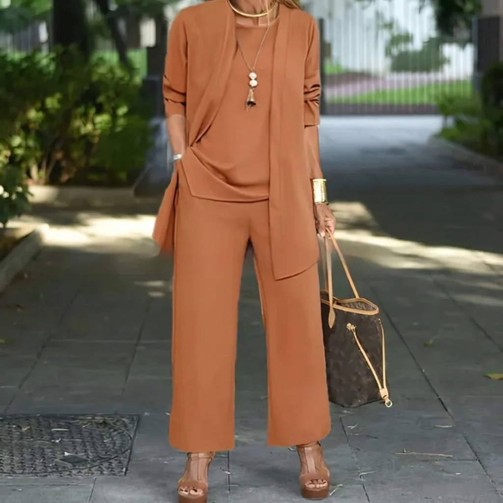 Women's Elegant 3-Piece Cardigan Set