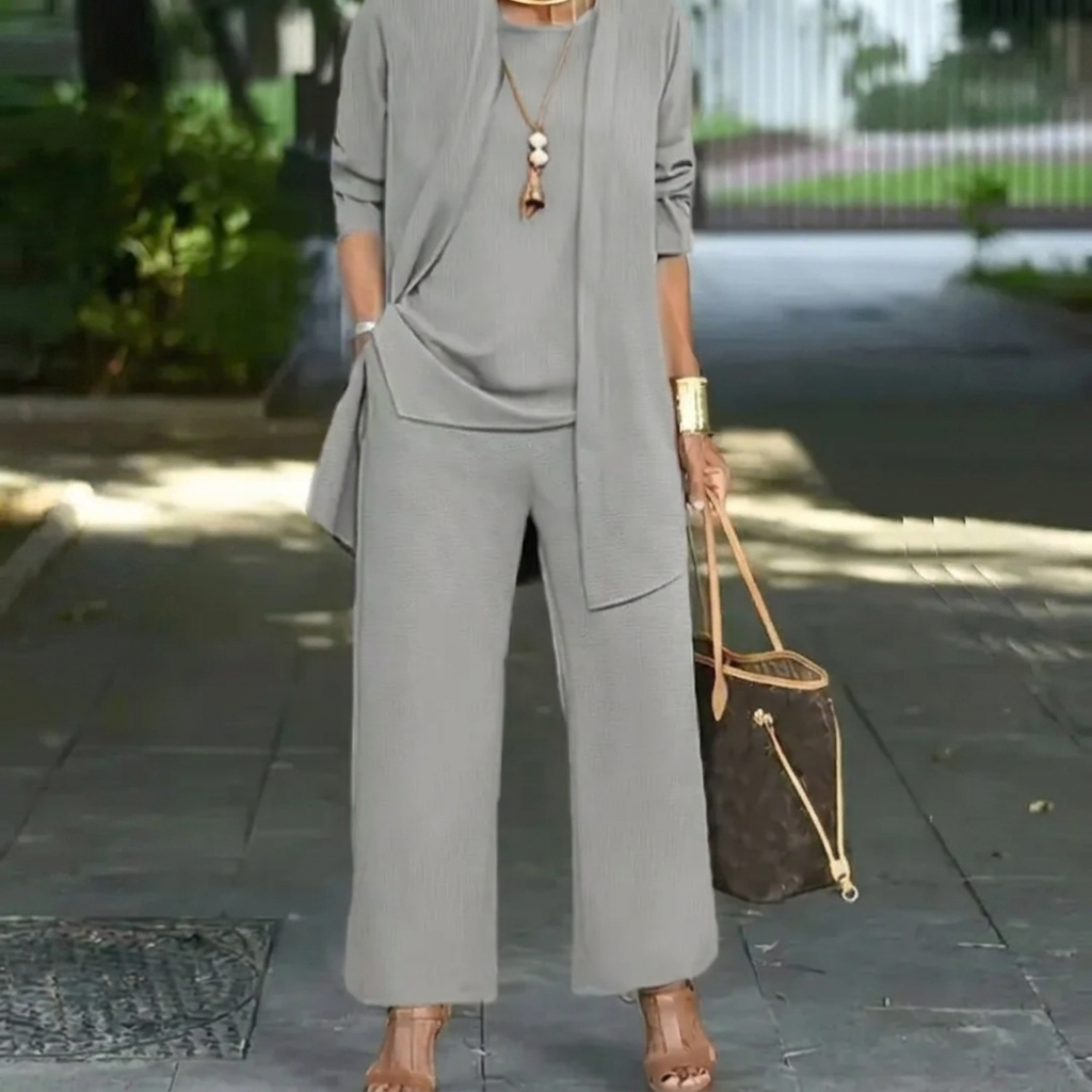 Women's Elegant 3-Piece Cardigan Set