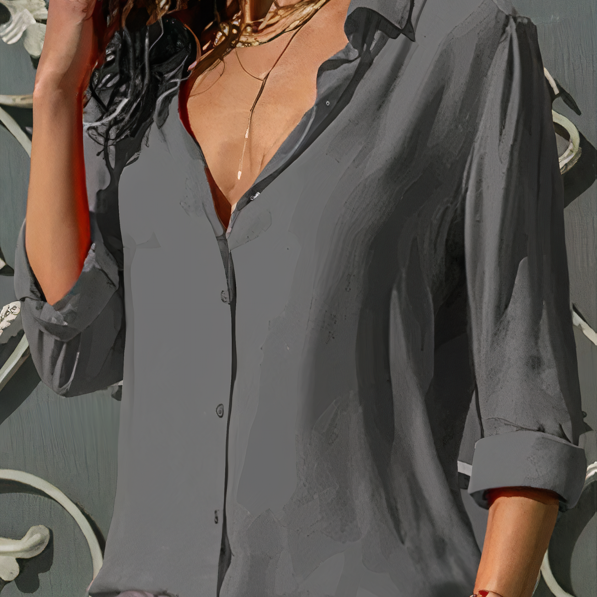 Women's Elegant Autumn Blouse