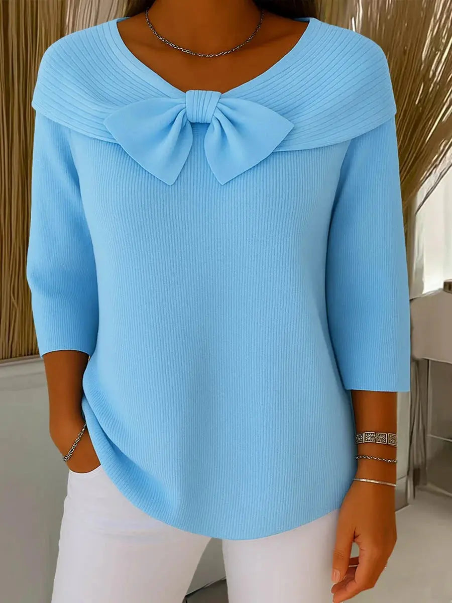 Women’s Elegant Bow Detail Sweater