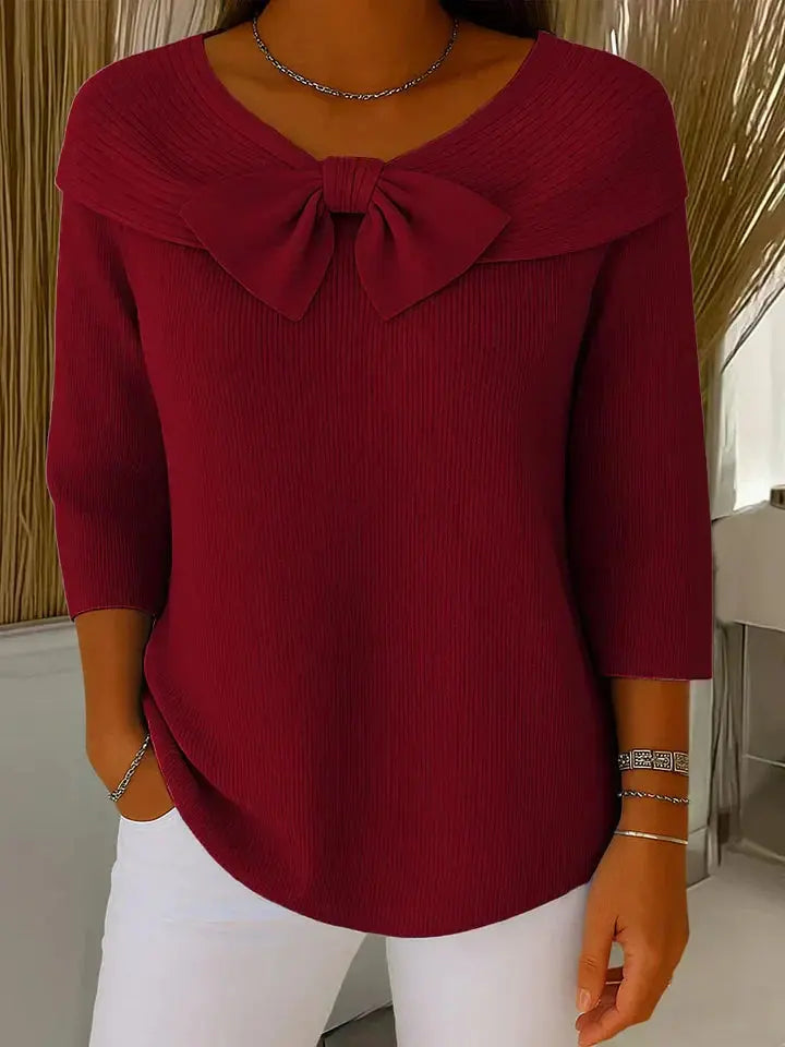 Women’s Elegant Bow Detail Sweater