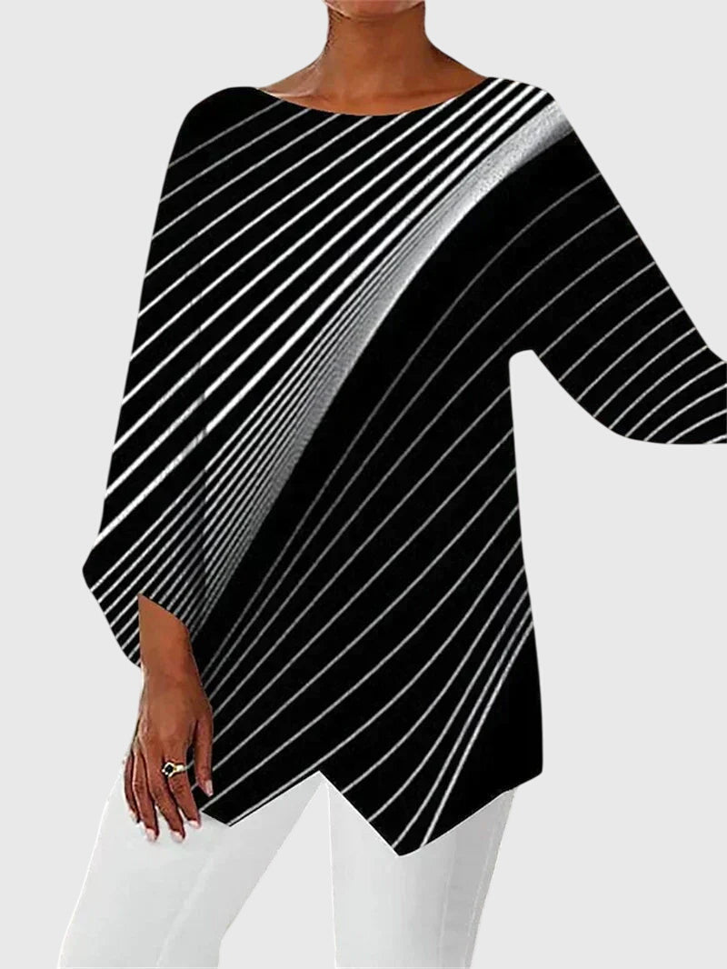 Women's Elegant Crew Neck Top