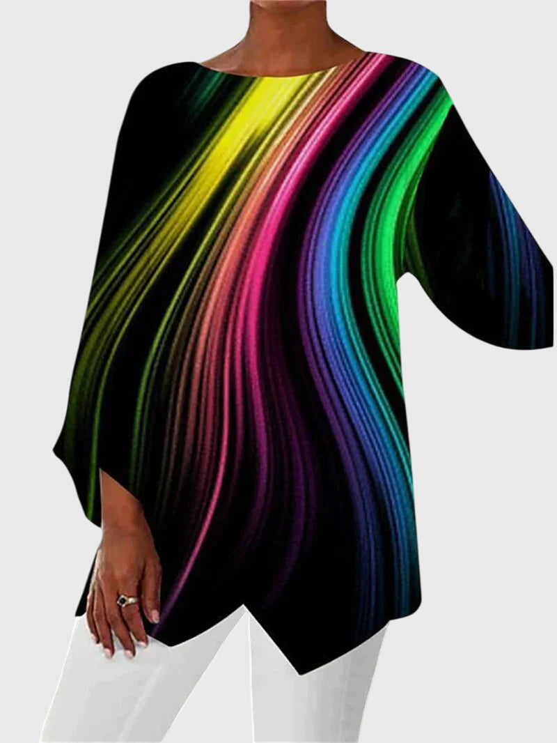 Women's Elegant Crew Neck Top