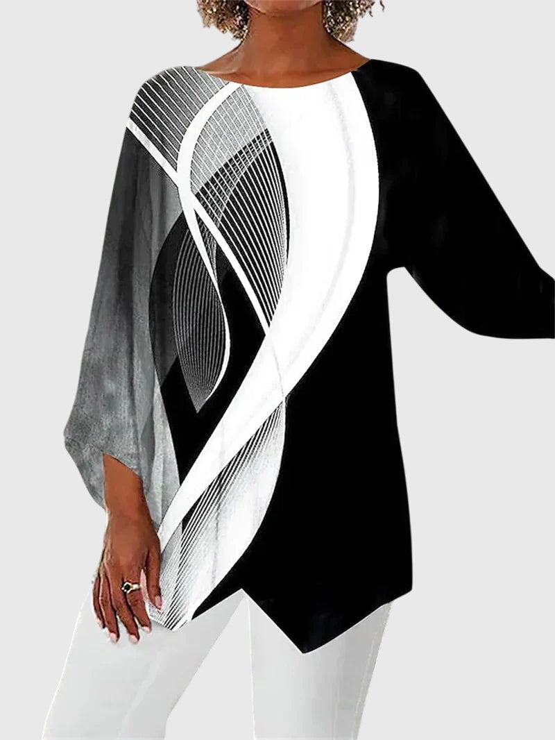 Women's Elegant Crew Neck Top