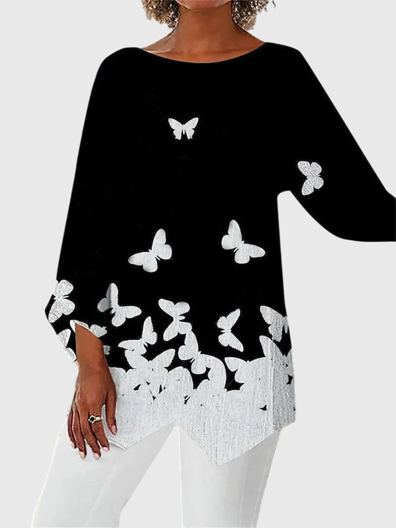 Women's Elegant Crew Neck Top