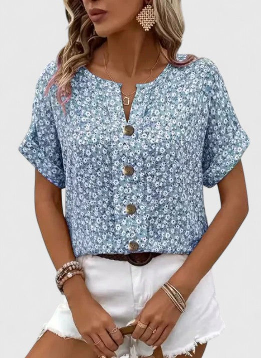 Women's Elegant Floral Summer Top