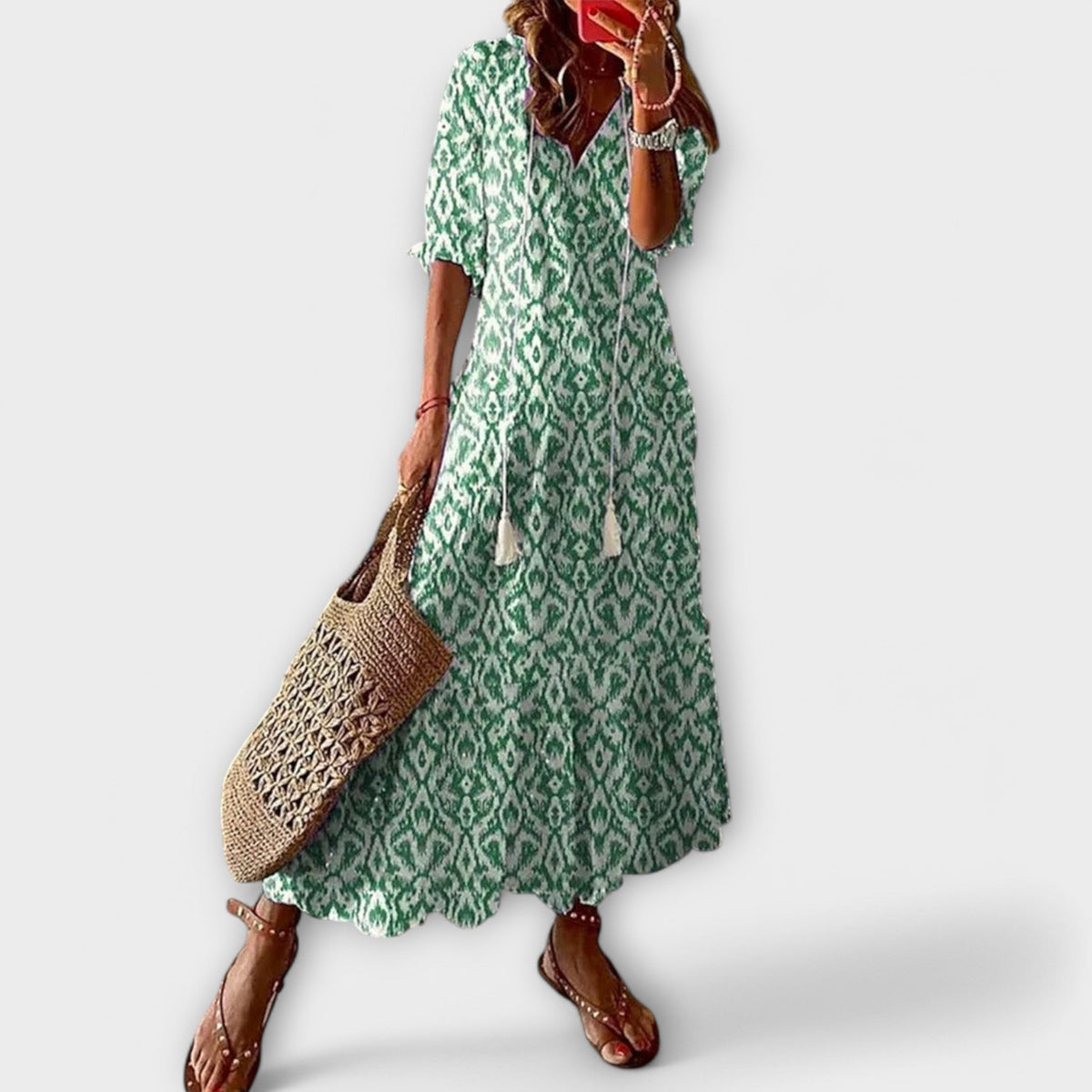 Women's Elegant Flowy Maxi Dress