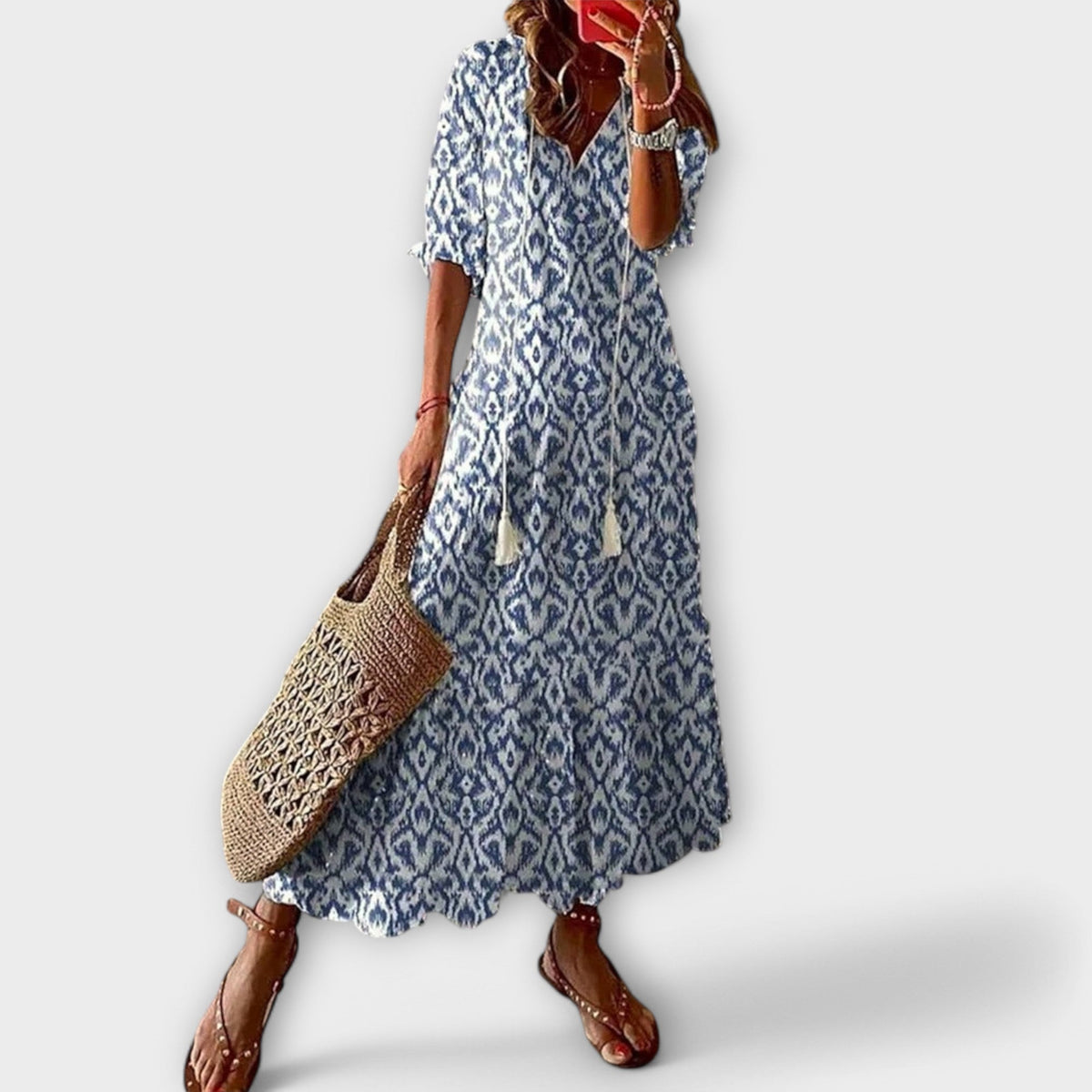Women's Elegant Flowy Maxi Dress