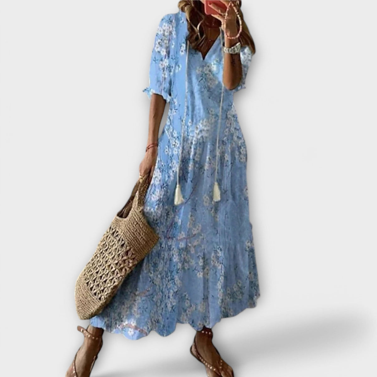 Women's Elegant Flowy Maxi Dress