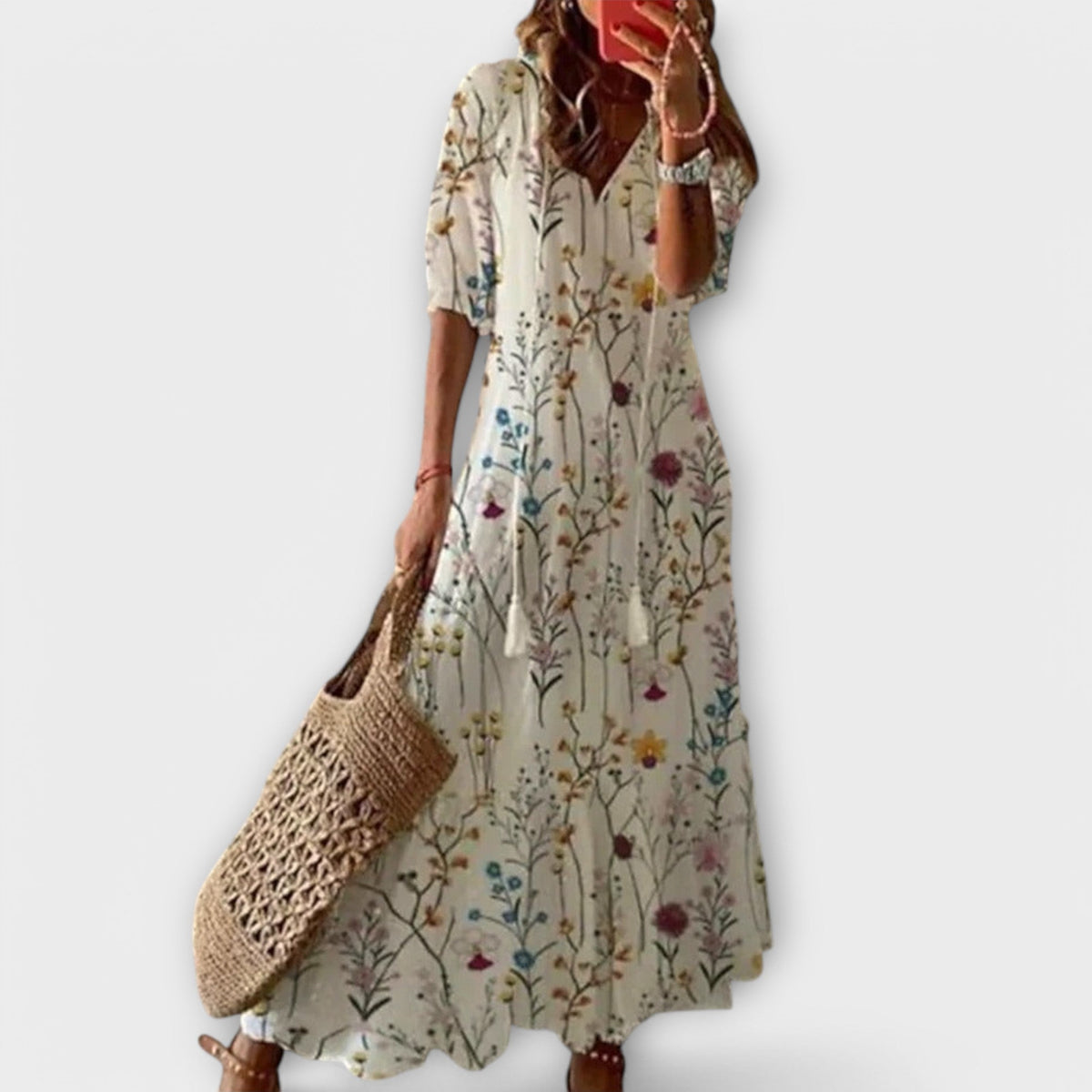Women's Elegant Flowy Maxi Dress