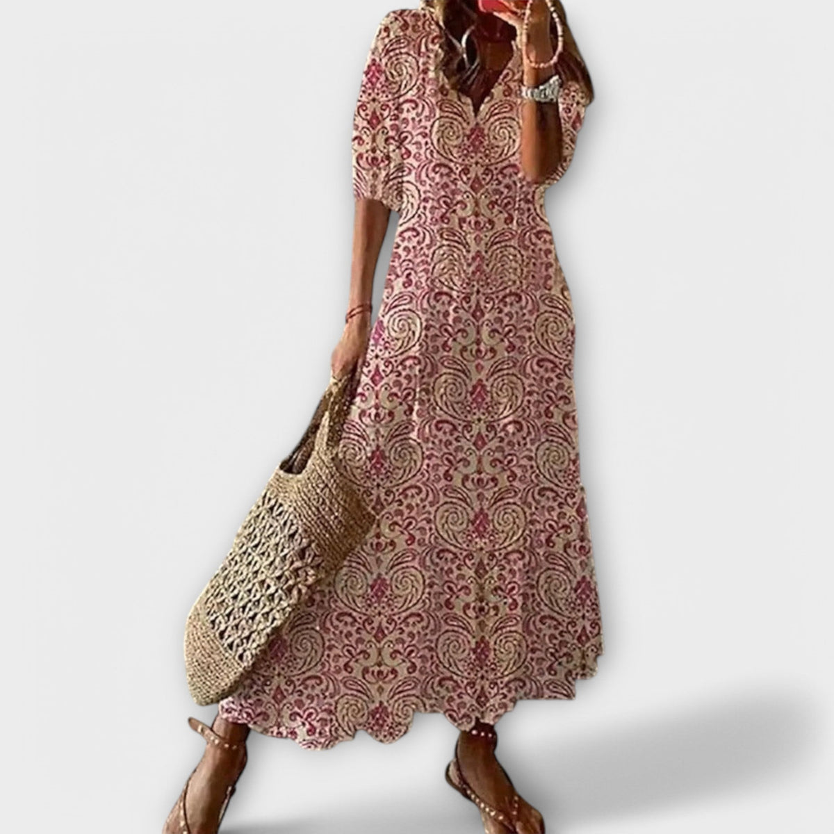 Women's Elegant Flowy Maxi Dress