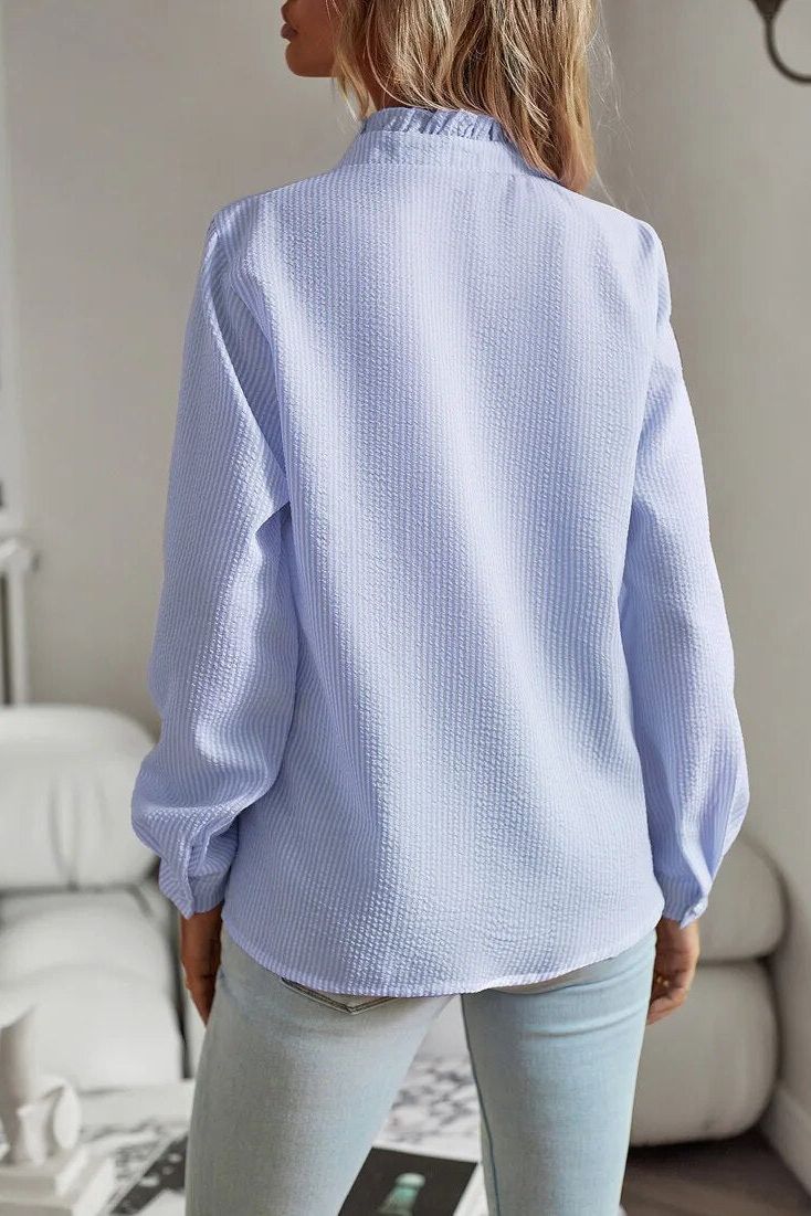 Women's Elegant Long-Sleeve Blouse