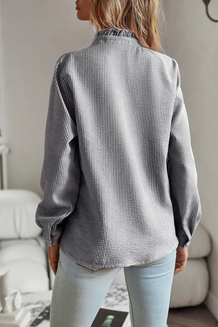 Women's Elegant Long-Sleeve Blouse