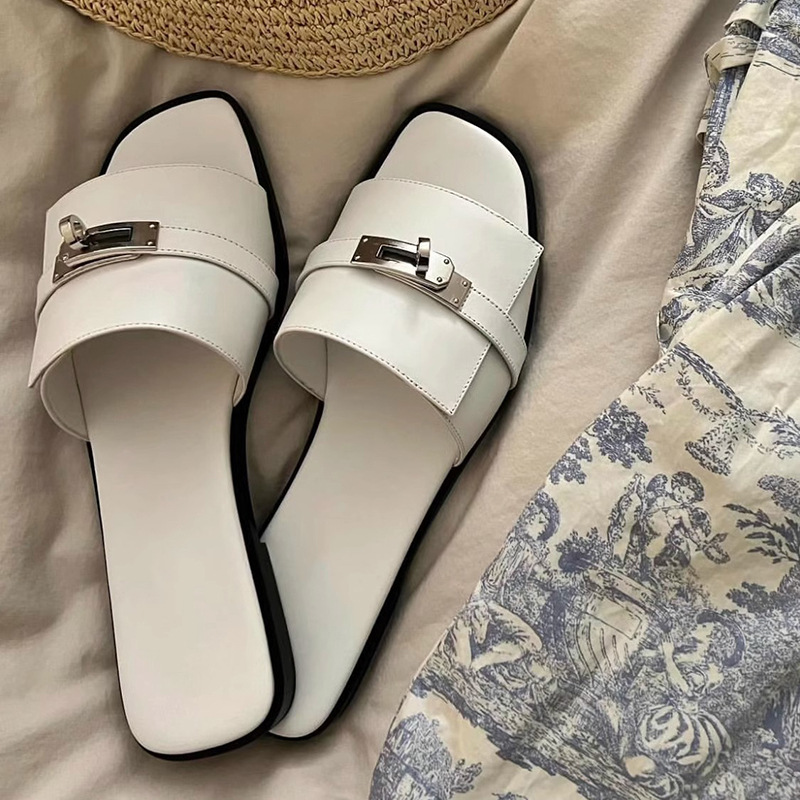 Women's Elegant Square Toe Slides