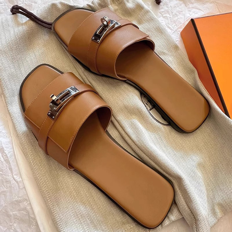 Women's Elegant Square Toe Slides