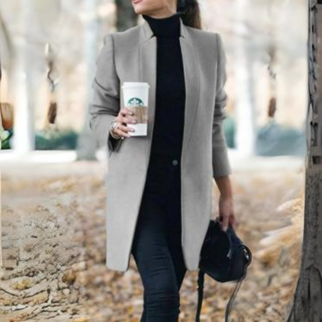 Women's Elegant Stand Collar Winter Coat