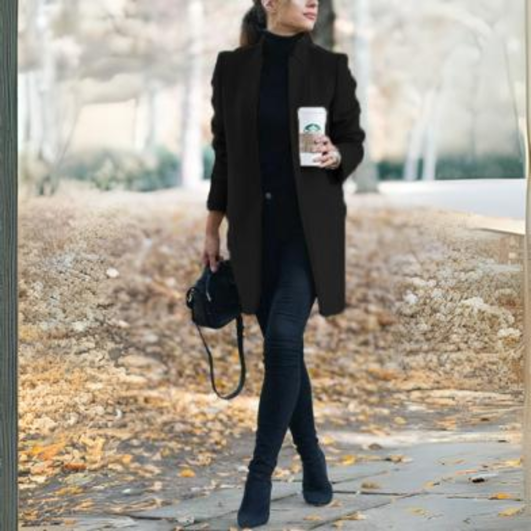 Women's Elegant Stand Collar Winter Coat