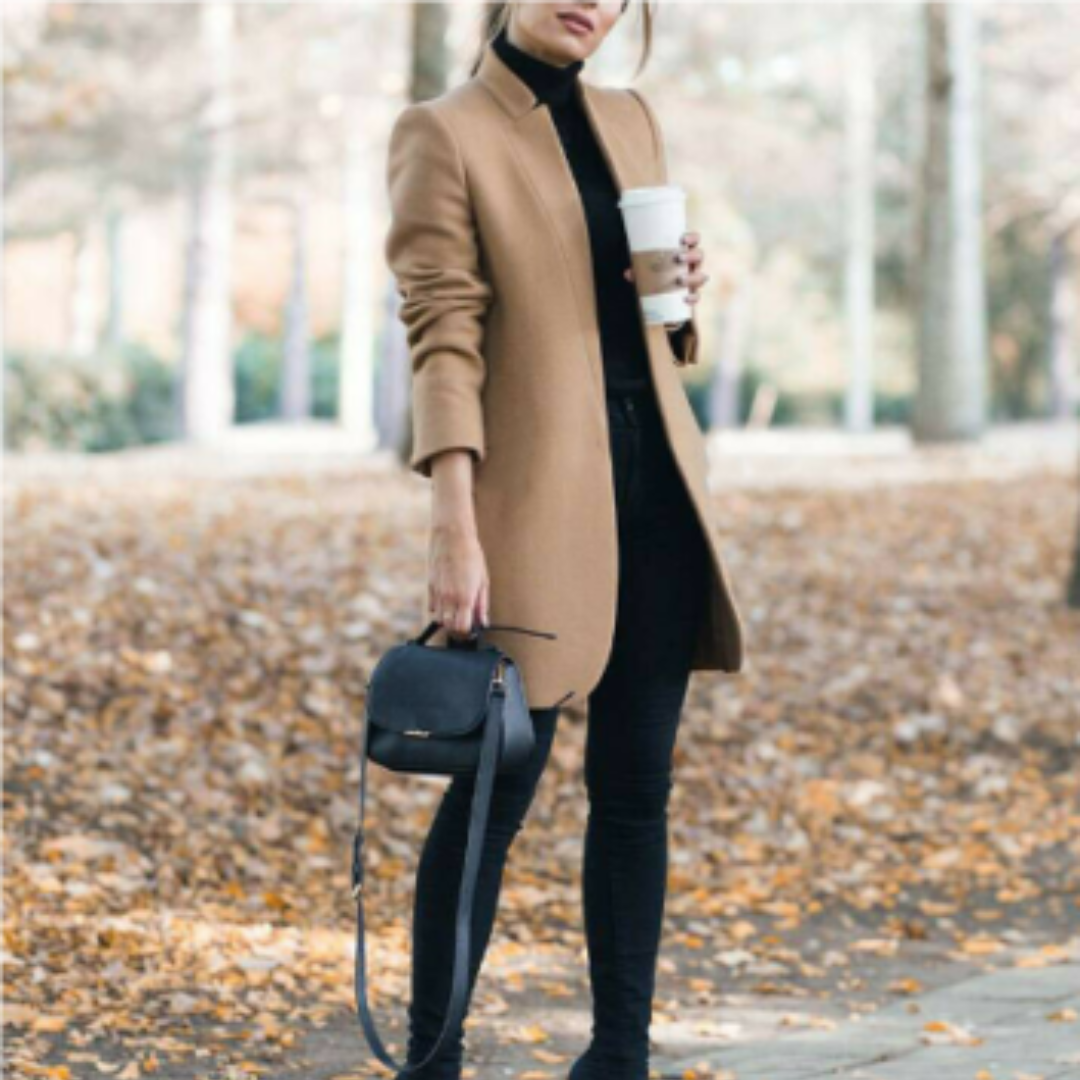 Women's Elegant Stand Collar Winter Coat