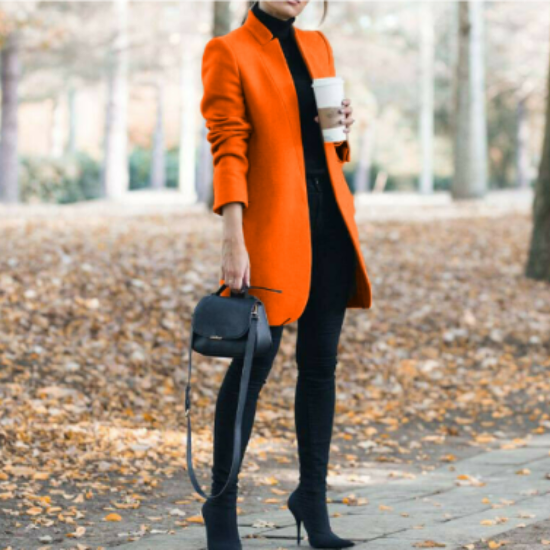 Women's Elegant Stand Collar Winter Coat