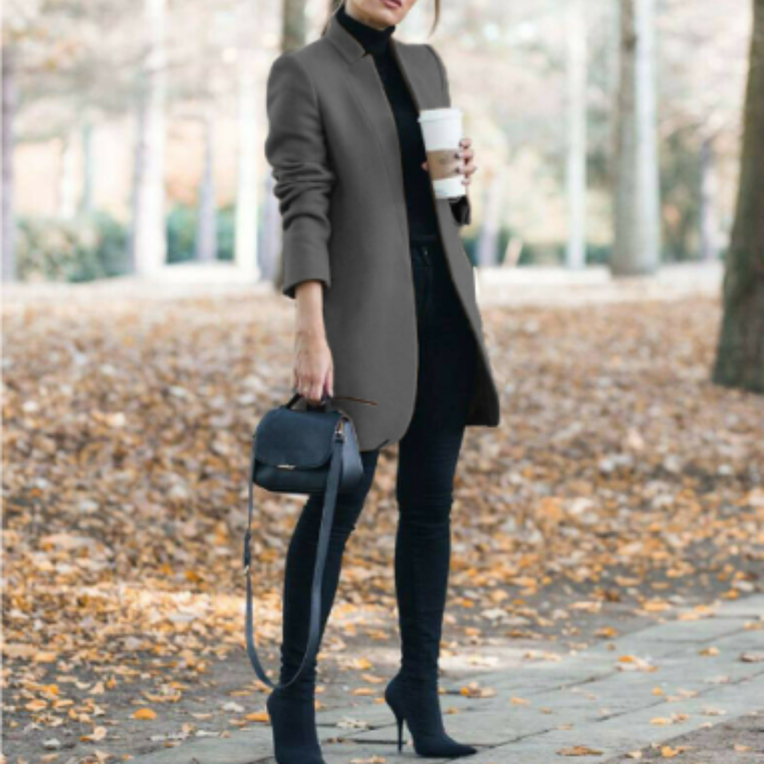 Women's Elegant Stand Collar Winter Coat