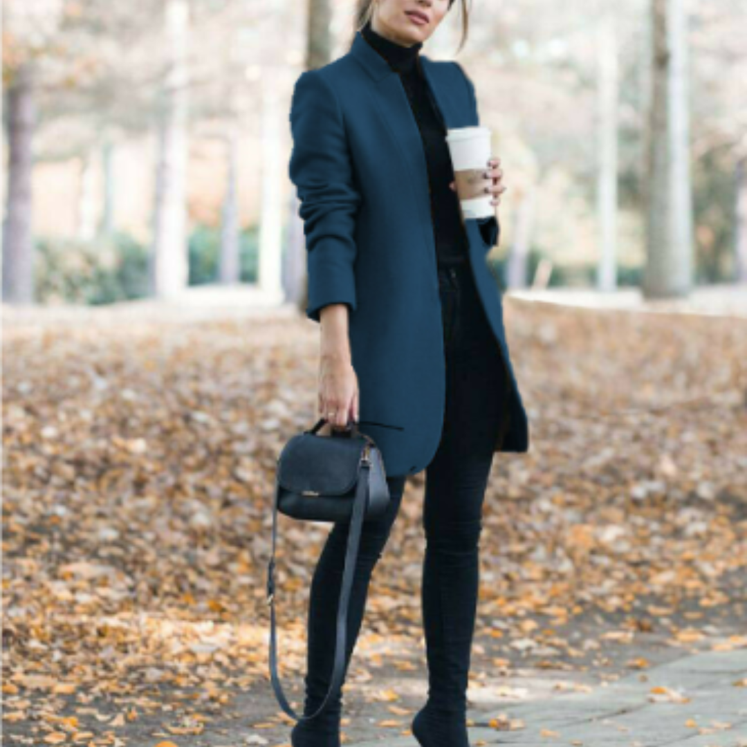 Women's Elegant Stand Collar Winter Coat