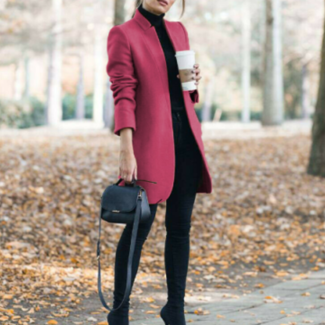 Women's Elegant Stand Collar Winter Coat