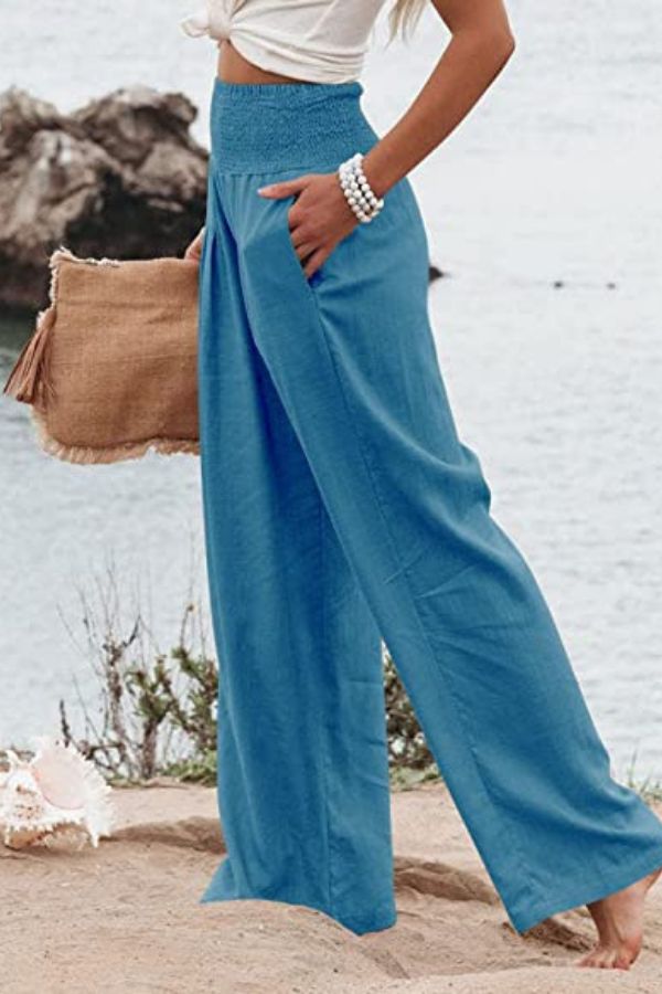 Women's Elegant Stretch Palazzo Pants
