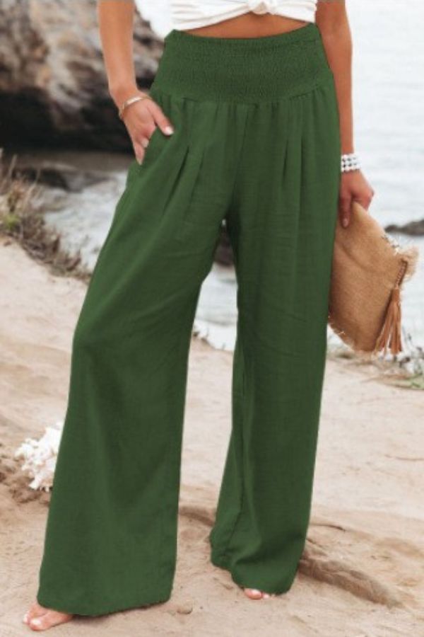 Women's Elegant Stretch Palazzo Pants
