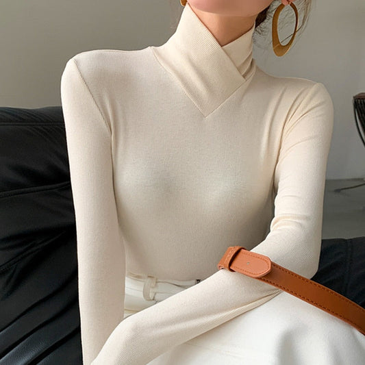 Women's Fitted Turtleneck Sweater