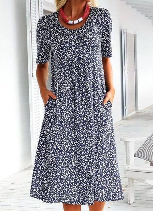 Women's Floral Summer Dress – Lightweight & Comfortable