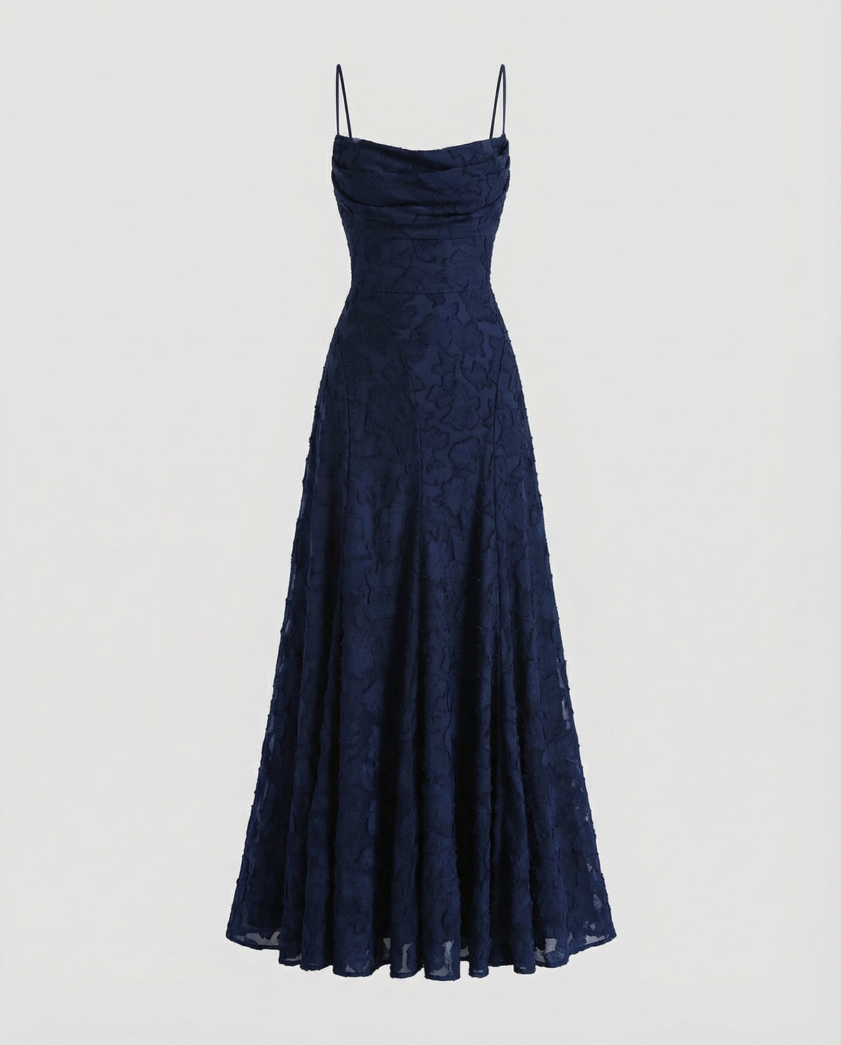 Women's Flowing Evening Dress with Lace-Up Back