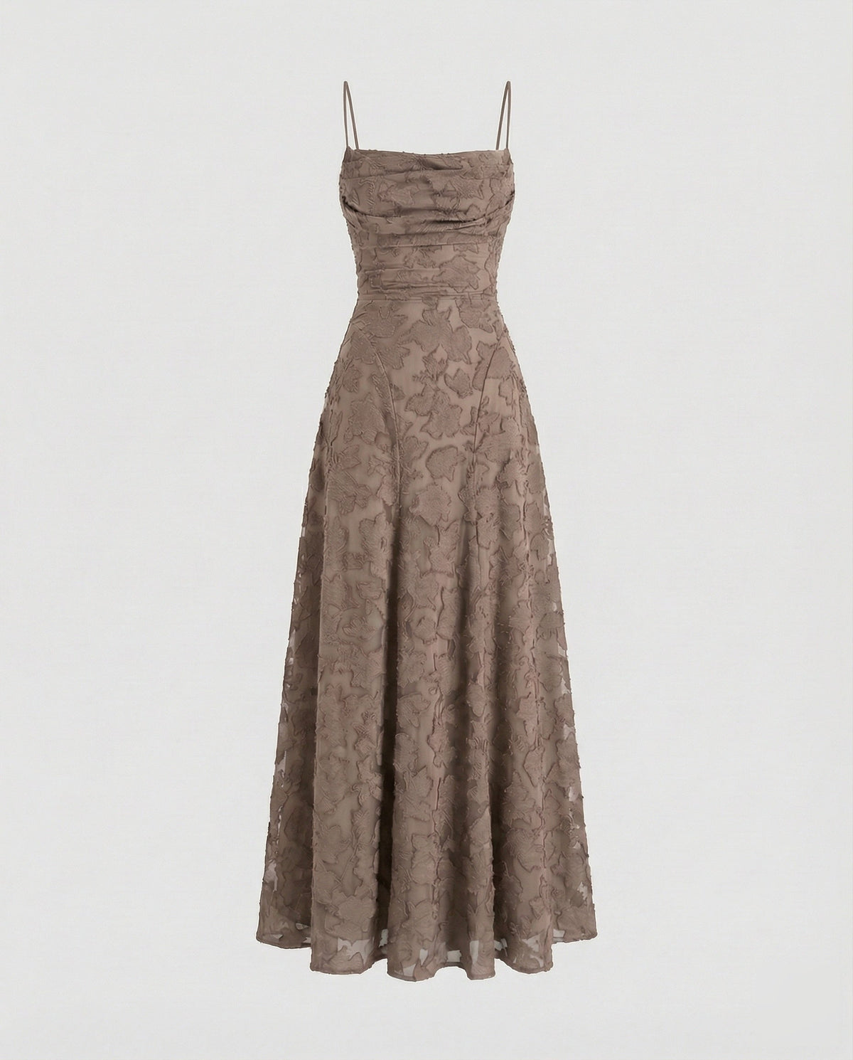 Women's Flowing Evening Dress with Lace-Up Back
