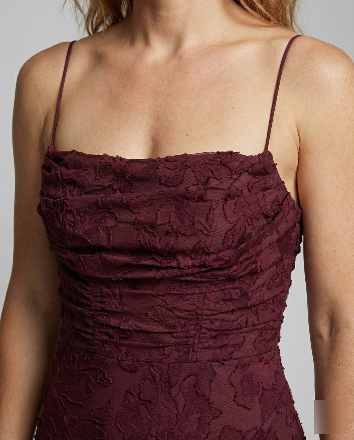 Women's Flowing Evening Dress with Lace-Up Back