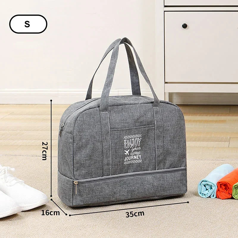 Women's Foldable Travel Duffel Bag | Large Weekender Bag | Cabin Luggage for Travel, Daily Use and Sports