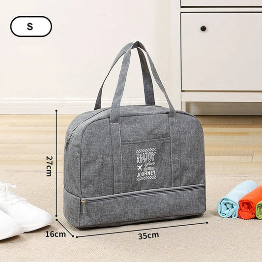 Women's Foldable Travel Duffel Bag | Large Weekender Bag | Cabin Luggage for Travel, Daily Use and Sports