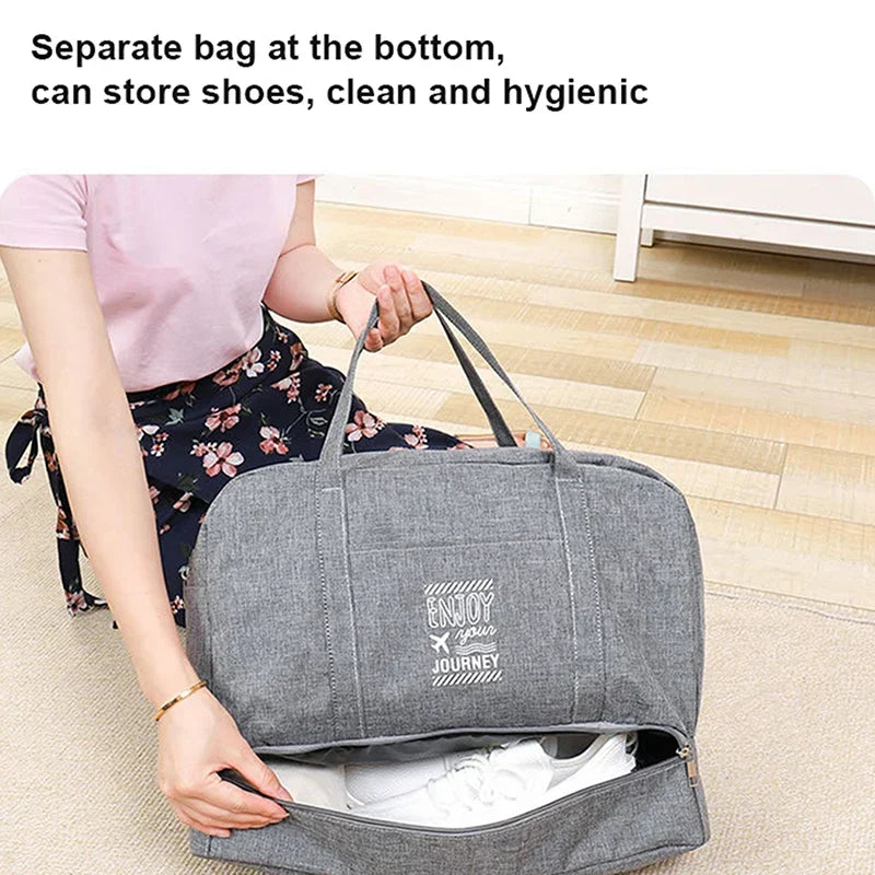 Women's Foldable Travel Duffel Bag | Large Weekender Bag | Cabin Luggage for Travel, Daily Use and Sports