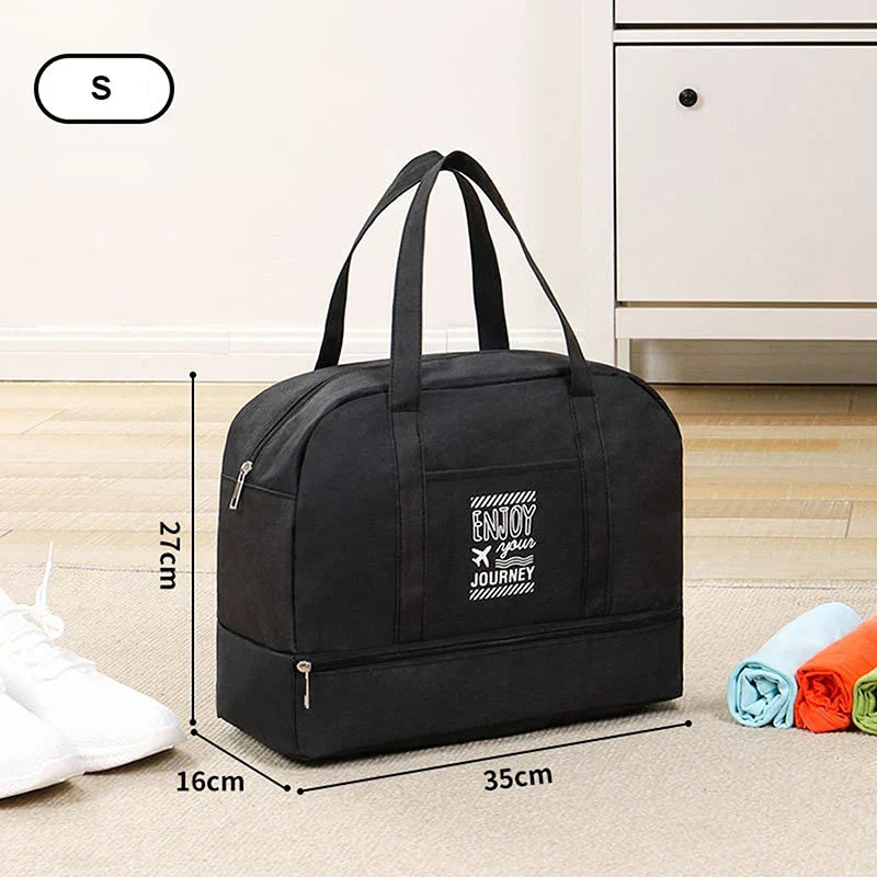 Women's Foldable Travel Duffel Bag | Large Weekender Bag | Cabin Luggage for Travel, Daily Use and Sports