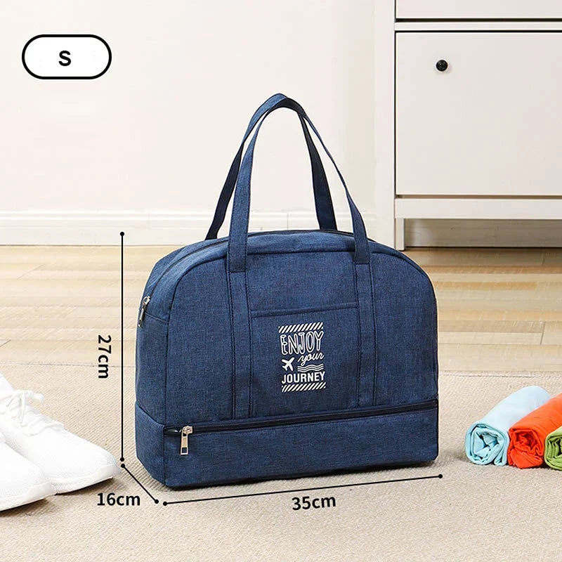 Women's Foldable Travel Duffel Bag | Large Weekender Bag | Cabin Luggage for Travel, Daily Use and Sports