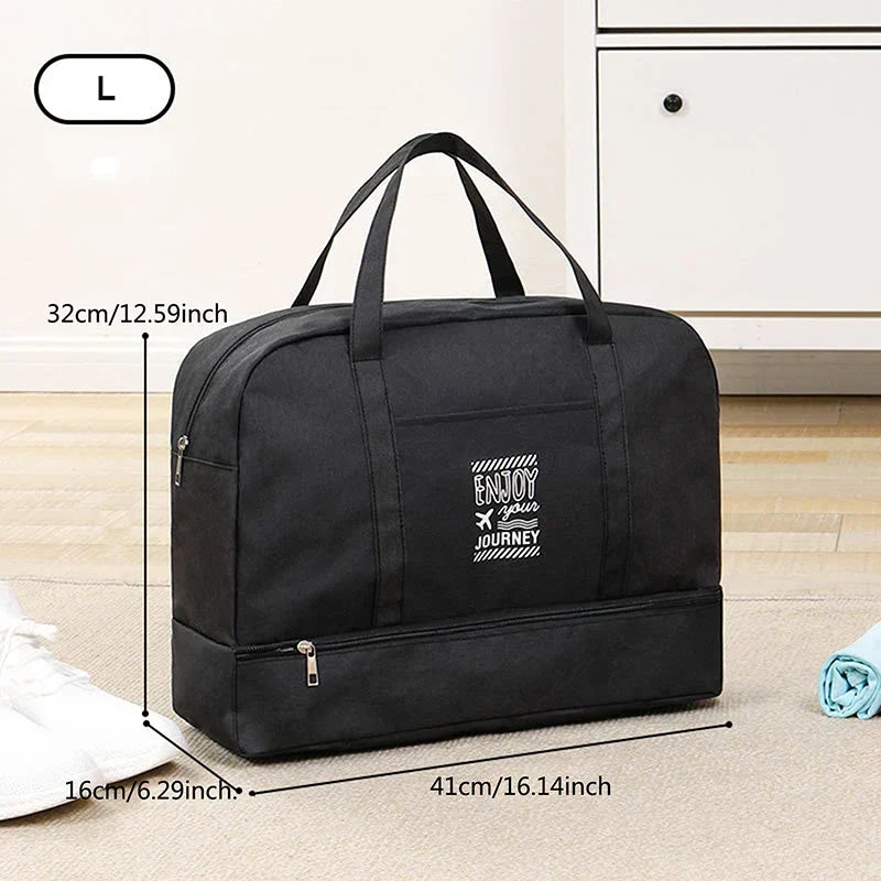 Women's Foldable Travel Duffel Bag | Large Weekender Bag | Cabin Luggage for Travel, Daily Use and Sports