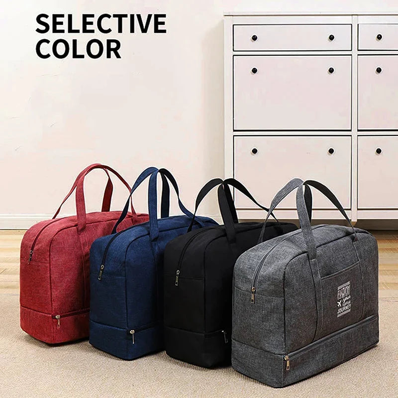 Women's Foldable Travel Duffel Bag | Large Weekender Bag | Cabin Luggage for Travel, Daily Use and Sports