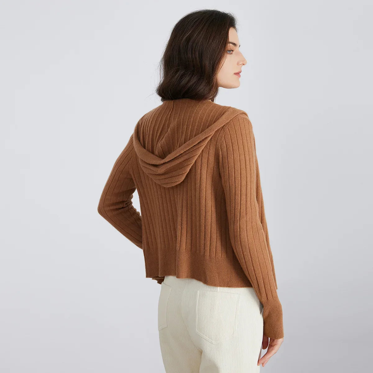 Women's Full-Zip Hooded Cardigan
