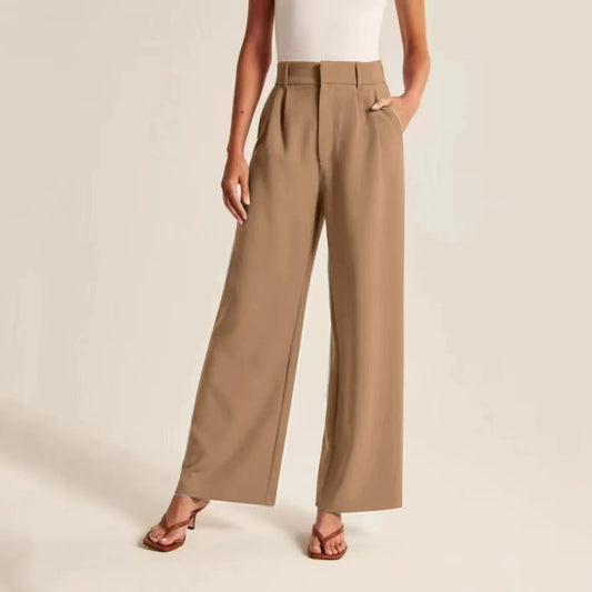 Women's High-Waist Wide-Leg Trousers