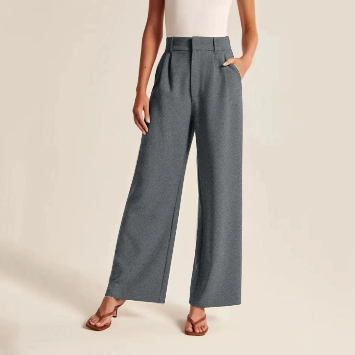 Women's High-Waist Wide-Leg Trousers