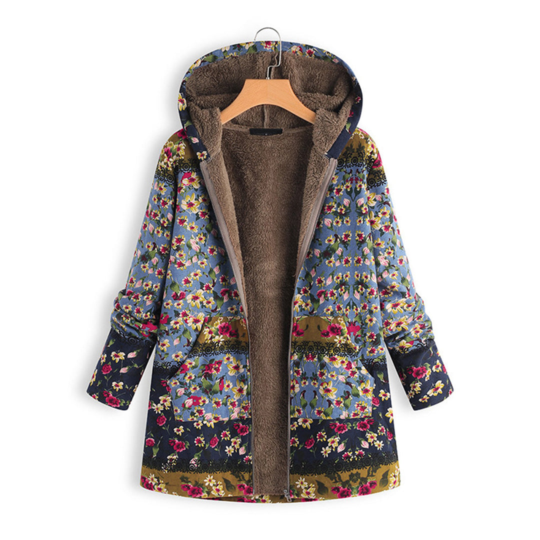 Women's Hooded Floral Jacket