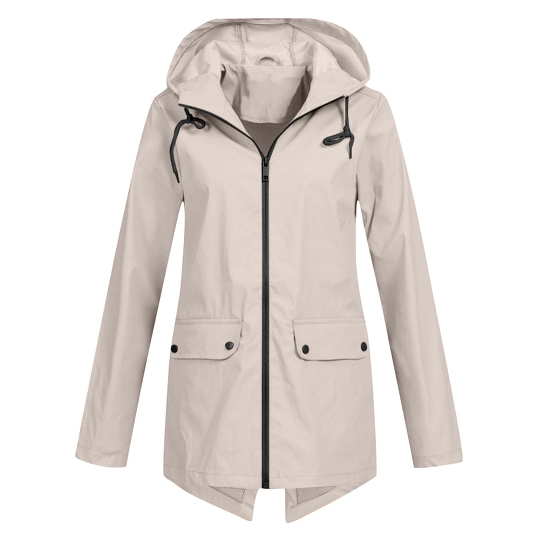 Women's Hooded Mid-Length Anorak Coat